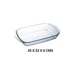 FUENTE VIDRIO BORO RECTANGULAR HORNO 35X22X6 CMS