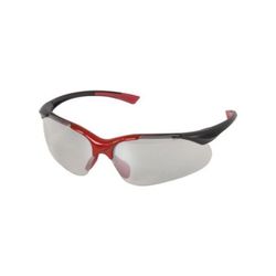 GAFAS PROTECTORAS USO GENERAL MONTURA NEGRA-ROJA