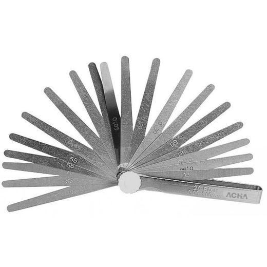 GALGAS DE ESPESORES DE 0,05 A 1,00 /20 LAMINAS 200X10MM
