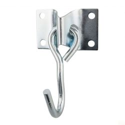 GANCHO C/BASE RECTANGULAR 70X45MM. ZINC.