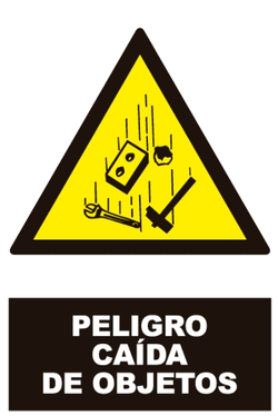 GLASSPACK 0,7 230*340 MM PELIGRO CAÍDA DE OBJETOS