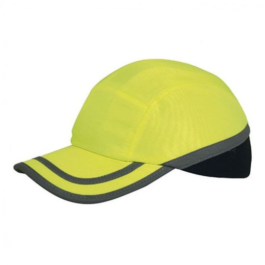 GORRA ANTIGOLPES GRIS AMARILLO