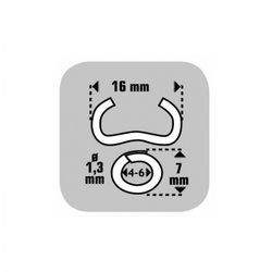 GRAPAS OMEGA 16 GALV.ESTUCHE 1250 GRAPAS
