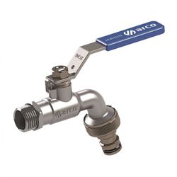 GRIFO CURVO CONEXION RAPIDA 1/2" M.INOX