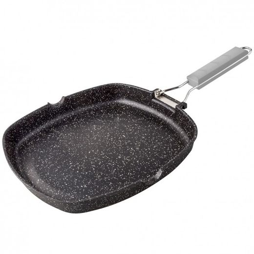 GRILL ALUMINIO FUNDIDO PIEDRA M/ABATIBLE SUPERFICIE LISA 28
