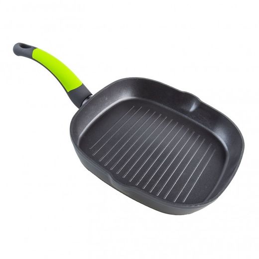 GRILL ALUMINO F. XYLAN ECOL. SUPERFICIE RAYA.28 CM.