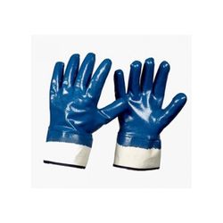 GUANTE COMPLETO NBR AZUL MANGUITO SEGURIDAD T.9