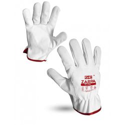 GUANTE DE PIEL FLOR CON RIBETE ROJO. FLEXIBLE Y TRANSPIRABLE T-10 GROSOR 1,1 - 1,3 MM