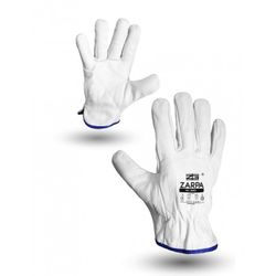 GUANTE DE PIEL FLOR.RIBETE AZUL. GROSOR 0.8 – 1.0 MM T9