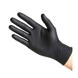 GUANTE DESECHABLE NITRILO S/POLVO NEGROT-7