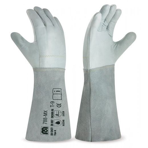 GUANTE FLOR VAC. MANGUITO SERRAJE (788MXG/9)