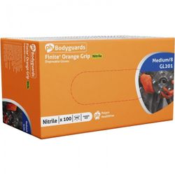 *GUANTE GL2012 FINITE ORANGE GL201 8 (100U) T-M