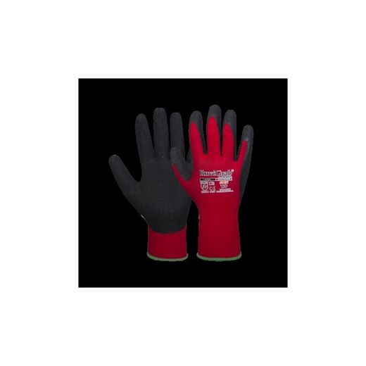 GUANTE LATEX ROJO/NEGRO T-10