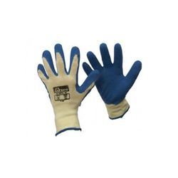 GUANTE LATEX RUGOSO AZUL T.9