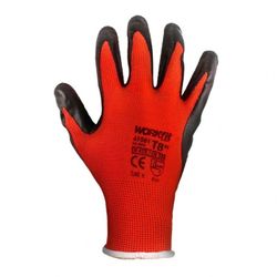 GUANTE LATEX WORKFIT ROJO-NEGRO 7"