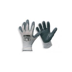 GUANTE MALLA 100% NYLON NITRILO GRIS T.9