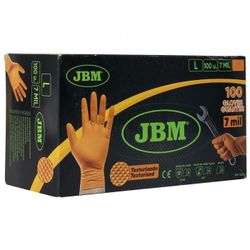 GUANTE NARANJA DESECHABLE NITRILO T-L (100 UDS)