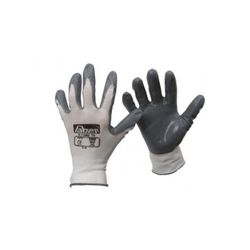 GUANTE NITRILO GRIS ECONOMICO T.8