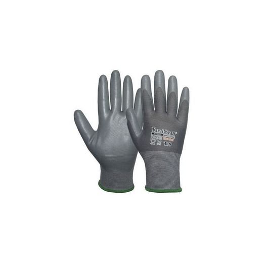 GUANTE NITRILO GRIS, PRESENTACION SOLAPA CARTON T-9