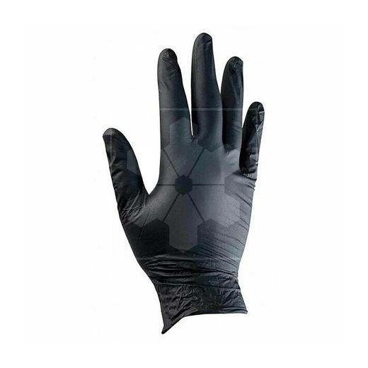 GUANTE NITRILO NEGRO SZ-9 PF T-L