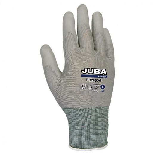 *GUANTE NYLON C/RECUBRIMIENTO PU GRIS T/9