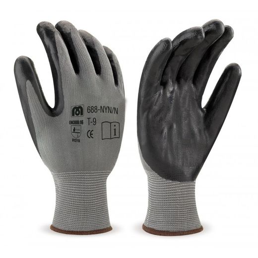 GUANTE NYLON NITRILO NEGRO 10 (688NYNNNE/10)