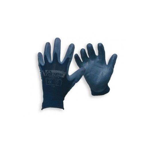 GUANTE NYLON PALMA POLIURETANO AZUL T.6