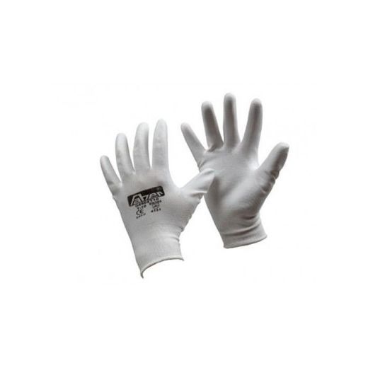 GUANTE NYLON PALMA POLIURETANO BLANCO T.9
