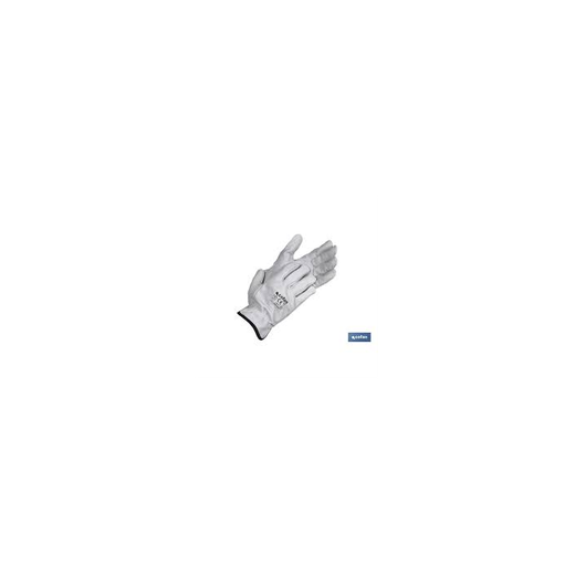 GUANTE PIEL VACUNO GRIS T-10