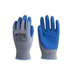 GUANTE POLIALGODON LATEX RUGOSO EN PALMA 275BU T-10