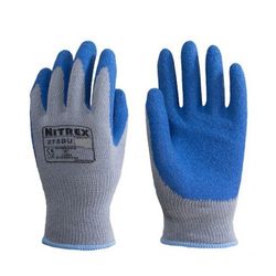 GUANTE POLIALGODON LATEX RUGOSO EN PALMA 275BU T-9