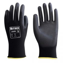 GUANTE POLYESTER G 13 G290B PALMA NEGRO T-9