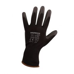 GUANTE PU WORKFIT NEGRO-NEGRO 10"