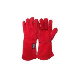 GUANTE SOLDADOR FORRADO ROJO T-10