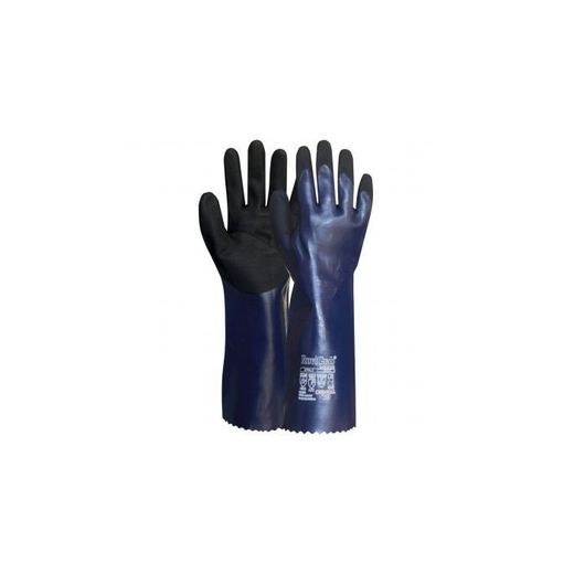 GUANTE SOPORTE 18G TEXTIL, DOBLE RECUBRIMIENTO NITRILO + SANDY T-9