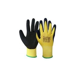 GUANTE SOPORTE TEXTIL, RECUBRIMIENTO LATEX RUGOSO T-9