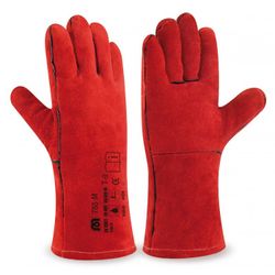 GUANTE TIPO SOLDADOR LARGO ROJIZO (788MR/U)