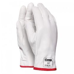 GUANTE VACUNO FORRADO COLOR: BLANCO T-10