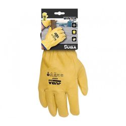H406RF/8 GUANTE PIEL FLOR VACUNO CON FORRO INTERIOR DE ALGODON COLOR AMARILLO