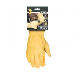 H406V/9 GUANTE PIEL FLOR VACUNO PULGAR MONTADO PIEL DE SELECCION COLOR AMARILLO CON CART