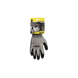 H4117/8 GUANTE ALGUANTE /ELASTANO (SPANDEX) PALMA RECUBIERTA DE NITRILO FOAM TIPO ARENOSO GRIS/N