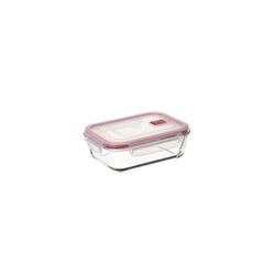 HERMETICO COOK&EAT VIDRIO RECT. 1,1L /ROJO