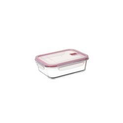 HERMETICO COOK&EAT VIDRIO RECT. 1,5L /ROJO