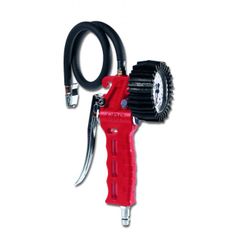 HINCHADOR PROFESIONAL DE NEUMATICOS HOMOLOGADO CE Nº 86/217, 0-10 BAR. MANOMETRO CON 63 MM DE DIAM. LATIGUILLO 1 MT.