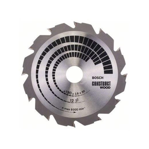HOJA DE SIERRA CIRCU.CONSTRUCT WOOD 190X2.6X30D:12FWF