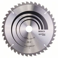 HOJA DE SIERRA CIRCULAR PRO WOOD 254X2X30MM, T40