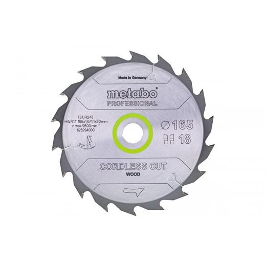 HOJA DE SIERRA CORDLESSCUTPROF 165X20 MM 18 WZ 20°