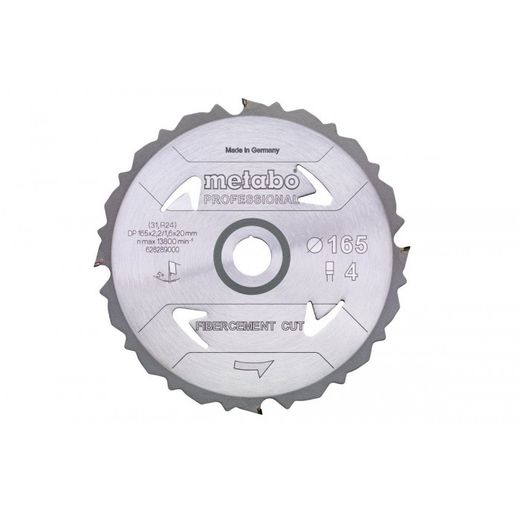 HOJA DE SIERRA FIBERCEMENTCUTPROF 165X20 MM 4 DFZ 5°