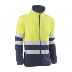 HV1772/XL FORRO POLAR 100% POLIESTER DE 280 GR./M² CON BANDAS REFLECTANTES COLOR AMA