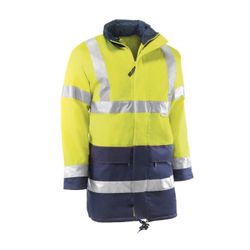 HV741/XL PARKA ACOLCHADA 100% POLIESTER OXFORD/PU CON BANDAS REFLECTANTES DE 3M COL